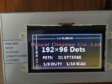 Mały rozmiar Standardowy graficzny moduł LCD COG DFSTN LCD Typ RYG19264B