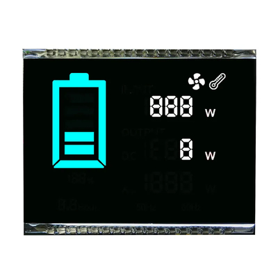 Zobacz większy niestandardowy 7-segmentowy wyświetlacz VA 4-cyfrowy wyświetlacz LCD PIN Połącz z podświetleniem