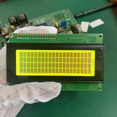 STN Moduł LCD żółty monochromatyczny 20X4 16 pinów z podświetleniem LED