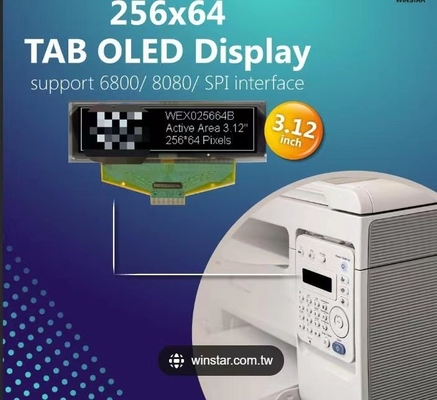 3.12-calowy OLED Display 256 * 64 pikseli Winstar dostosować Bule z SSD1322U