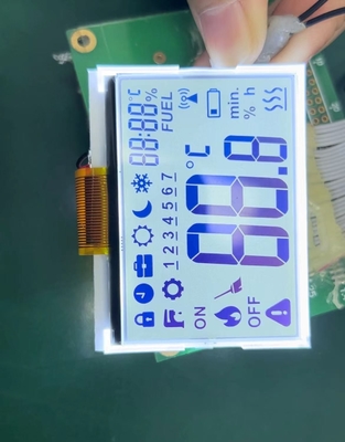 FSTN Moduł LCD monochromatyczny błękit dodatni dla kontrolera wyświetlacza przemysłowego 2,4 V