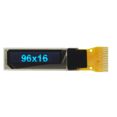 ODM / OEM 96x16DOTS 0,84 cala 14-pinowy monochromatyczny niebieski moduł wyświetlacza OLED