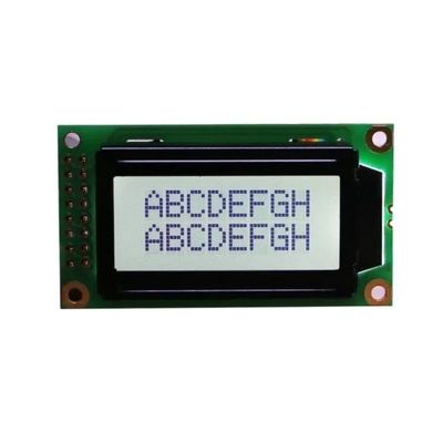 0802 COB Blue REACH Wyświetlacz RoHS ISO Transflective Stn Monochromatyczny moduł LCD