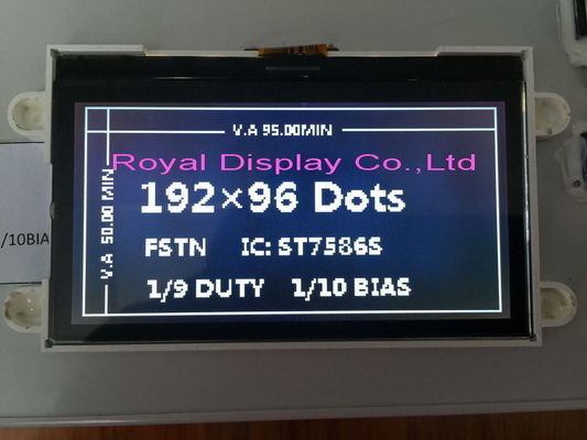 Hurtowy kontroler Stn / FSTN 19264 Dots Blacklight Monochromatyczny graficzny wyświetlacz LCD LCM