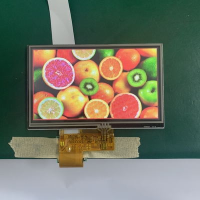 480 × 272 punktów Wyświetlacz TFT LCD 5,0 V RGB 40 pinów 6 bitów 5,0-calowy panel dotykowy