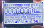 Micro Mini Tiny Transparent 7-segmentowy wyświetlacz LCD VA Transmissive Negative