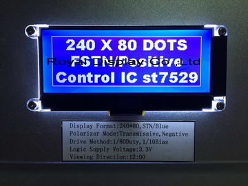 Moduł graficzny LCD urządzenia ręcznego 240 * 80 punktów OEM / ODM Dostępny