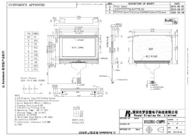 Profesjonalny moduł Cog Lcd, graficzny wyświetlacz Oled 3,3 V.
