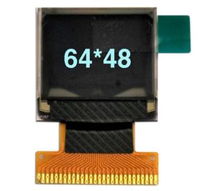 Niebieski 0,66 "wyświetlacz OLED o rozdzielczości 64 x 48 pikseli z ROHS REACH