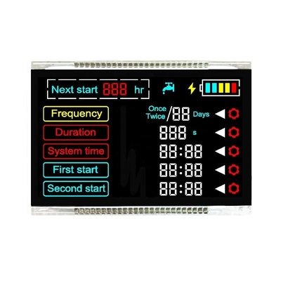 Producent monochromatycznych cyfr VA Typ LCD Segmenty Niestandardowy moduł wyświetlacza LCD