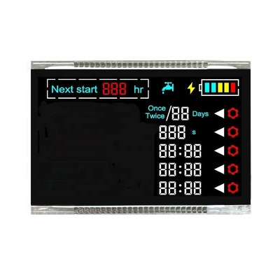 Producent monochromatycznych cyfr VA Typ LCD Segmenty Niestandardowy moduł wyświetlacza LCD