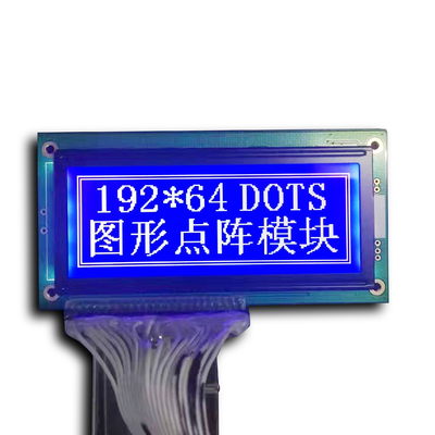 Monochromatyczny graficzny wyświetlacz LCD 192x64 Dot Matrix Moduł wyświetlacza LCD STN żółto-zielony