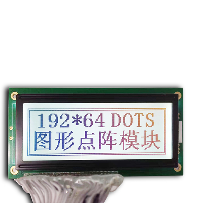 Monochromatyczny graficzny wyświetlacz LCD 192x64 Dot Matrix Moduł wyświetlacza LCD STN żółto-zielony