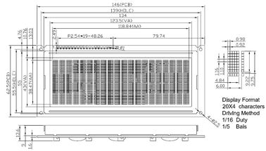 Niestandardowy moduł LCD znaków do automatyki telefonicznej / domowej