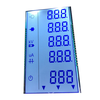 Niestandardowy moduł LCD 3,3 V TN Monochromatyczny 7-segmentowy do inteligentnego licznika energii