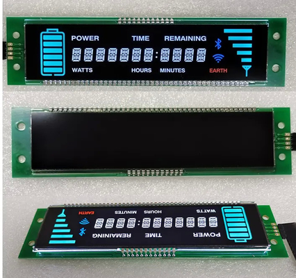 Micro Mini Tiny Transparent 7-segmentowy wyświetlacz LCD VA Transmissive Negative