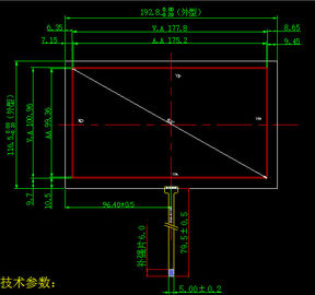 Moduł z ekranem dotykowym LCD o przekątnej 1,8 "-21" 3H Pencil Hardness Royal