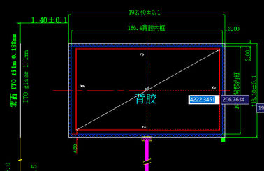 Moduł z ekranem dotykowym LCD o przekątnej 1,8 "-21" 3H Pencil Hardness Royal