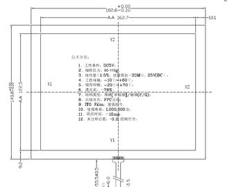 CDG8671-7.0 4-przewodowy rezystancyjny panel z ekranem dotykowym OEM / ODM Dostępny