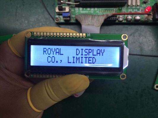 16x2 znak 6 o'clock View Direction LCD Panel z Aip31066 Driver IC