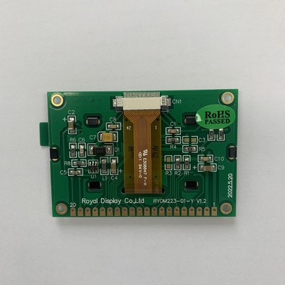 8 bitów równoległe 2,23' OLED LCD Display 128X32 kropki Żółta/biała/zielona czcionka