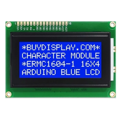 Wysokiej rozdzielczości 1604 znaki STN Niebieski negatywny wyświetlacz LCD 16X4 Monochrom