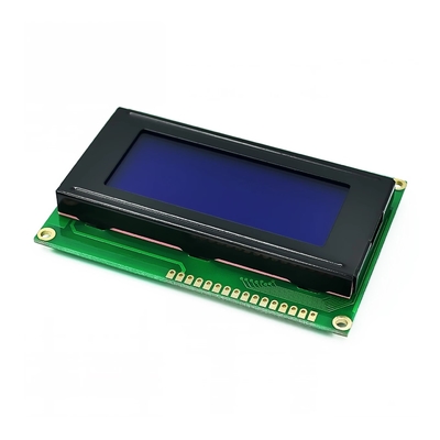 Wysokiej rozdzielczości 1604 znaki STN Niebieski negatywny wyświetlacz LCD 16X4 Monochrom