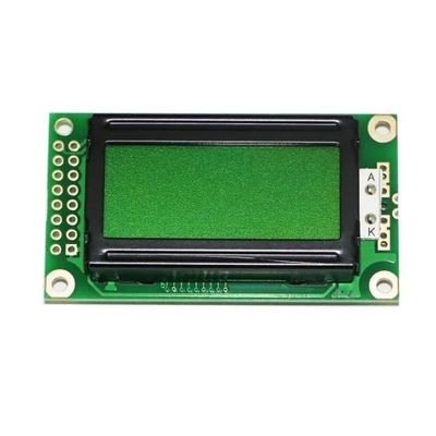 STN Transflektywny 0802 Moduł wyświetlacza LCD pozytywnie zielony monochromatyczny