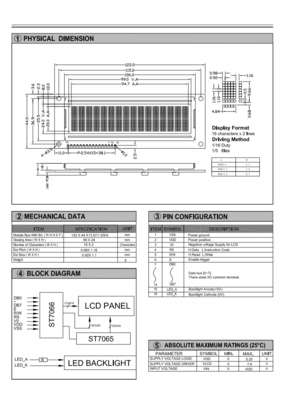 16*2 Duży STN LCD Moduł Negatywny Niebieski Monochrom Z IC ST7065