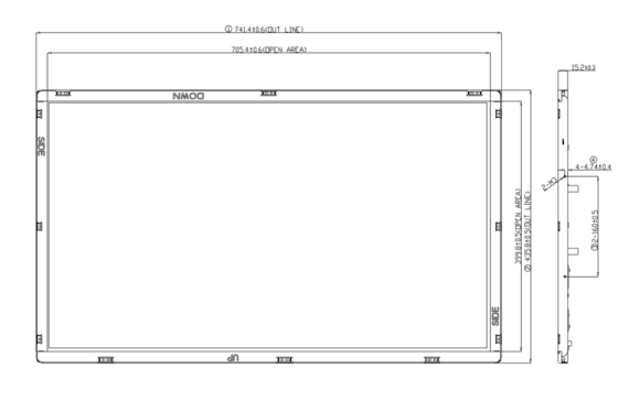 Boe 31,5 cali 1366*768 RGB V320WX1 TFT LCD TV Multimedia HD