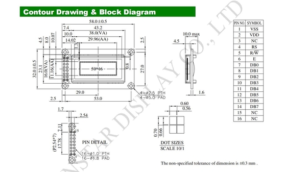 1.26'' Winstar Graphic Monochrome OLED Module WEG005016A 50*16 kropek