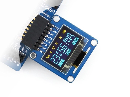 1.29' 1,3' OLED LCD Moduł 128*64 Monochrom Blue Wide Temperature Free View