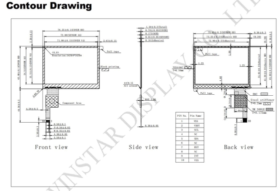 3.5'' Panel dotykowy Multi Touch COF CTP LLI2130 IC Interfejs I2C PCTP dostosowywalny