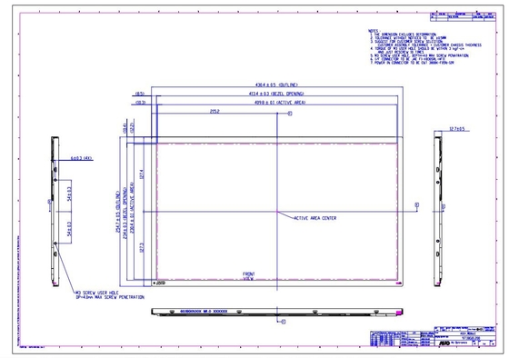 18.5'' TFT LCD Module 1366*768 RGB LVDS Interfejs AUO Oryginalny wyświetlacz Mały MOQ