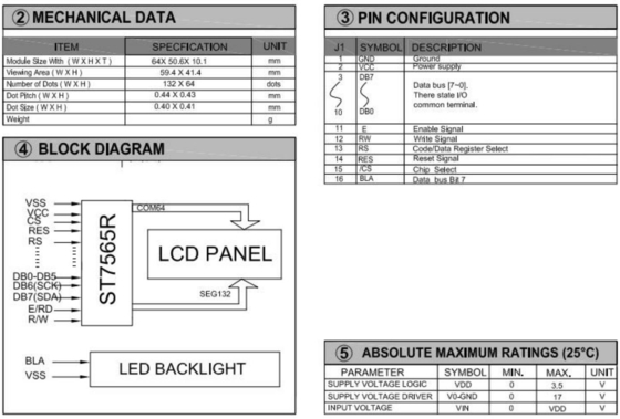 132*64 graficzny moduł LCD STN Niebieski szeroki temperatury 6H wyświetlacz przemysłowy z PCB
