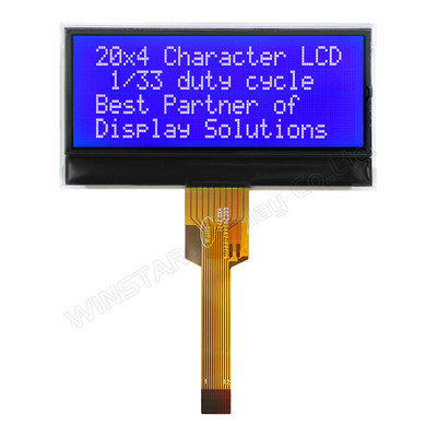 20*4 FSTN Monochromatyczny I2C Moduł LCD szerokotemperaturowy Winstar