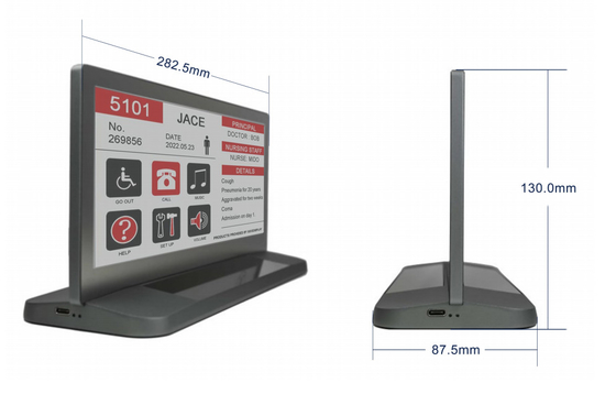 10.85'' 3 kolorowy napędzany energią słoneczną 1360*480 e-bliskowy tabliczek wystawienniczy
