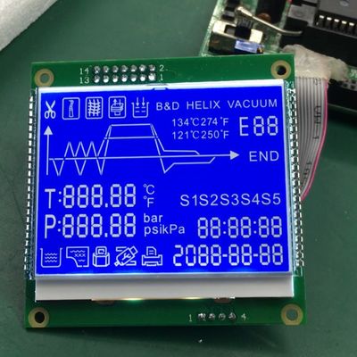 Przepuszczalny, odblaskowy graficzny wyświetlacz LCD STN, monochromatyczny 128x32
