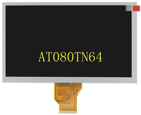 Dostosowany oryginalny panel LCD z wyświetlaczem samochodowym At080tn64 Innolux 8 "LCM 800X480)