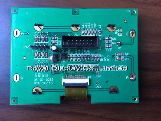 128X64 Szeregowy graficzny moduł LCD Sterownik St75665r Moduły wyświetlacza lutowania FPC Przemysłowe aplikacje sterujące