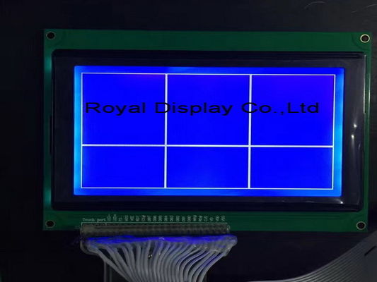 FSTN 75mA Podświetlenie 240x128 punktów Moduł wyświetlacza LCD COB FFC z białym czarnym światłem