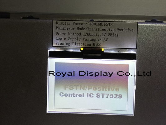 240X160 punktów STN UC1611S z białym kolorowym monochromatycznym graficznym ekranem dotykowym moduł LCD moduł zębaty