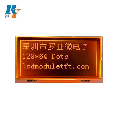 Gorący sprzedawanie 128X64 Dots St7565p Pomarańczowy Blacklight Transmissive Wyświetlacz modułu LCD FSTN FPC Lutowanie