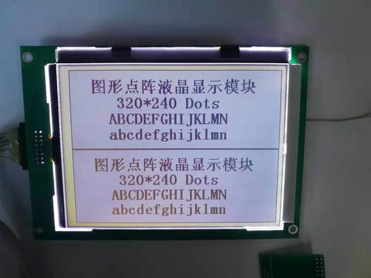 Rtp 320x240 Dots Monochromatyczny panel LCD FSTN Pozytywny graficzny moduł LCD z białym czarnym światłem