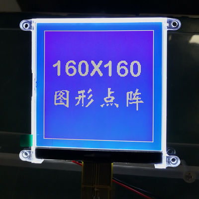 160 * 160 60mA Graficzny wyświetlacz LCD UC1698u Cog FSTN DOT Matrix Wyświetlacz LCD Niebieski ROHS ISO