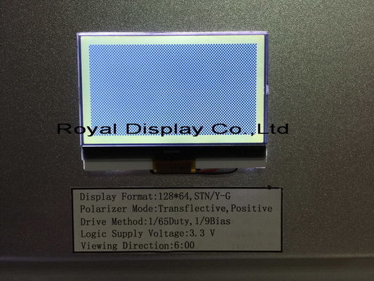 128x64 FSTN Pozytywny wyświetlacz COG 3V Mono LCD Stn Szary do sprzętu medycznego