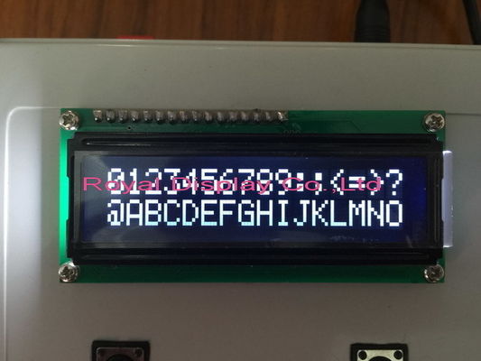Mały interfejs równoległy 16X2 znaków COB Ekran Yg Białe podświetlenie Moduł wyświetlacza LCD COG