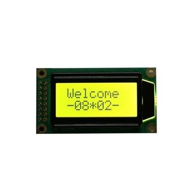 Znak 0802 z FSTN/Stn Blue/Yg 5V do zastosowań przemysłowych Wyświetlacz LCD