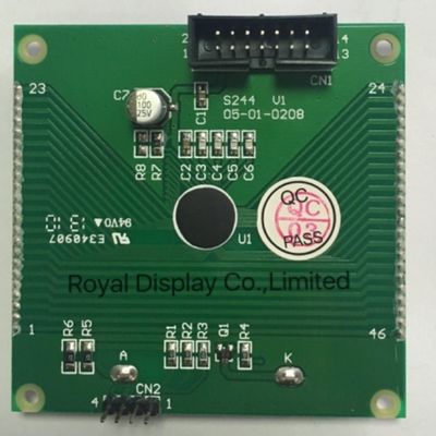 70X5 DOT Stn Monochromatyczny moduł LCD z przepuszczalnym ujemnym wyświetlaczem LCD