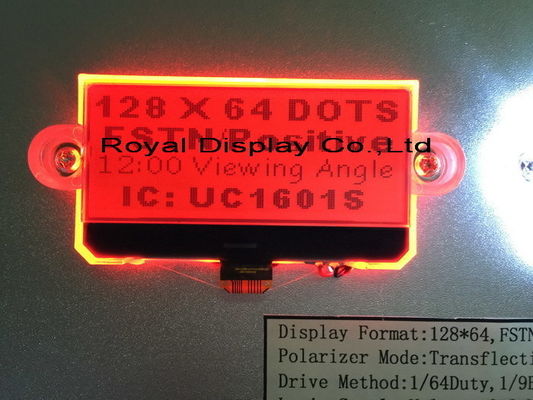 Gorąca sprzedaż Blue Serial Spi Small 128X64 Graphic Cog / COB Blacklight Moduł wyświetlacza LCD